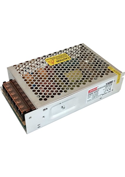 150W 12V 12.5A IP20 Metal Kasa Iç Mekan LED Trafo – 3 Yıl Garanti (JLV-12150K)