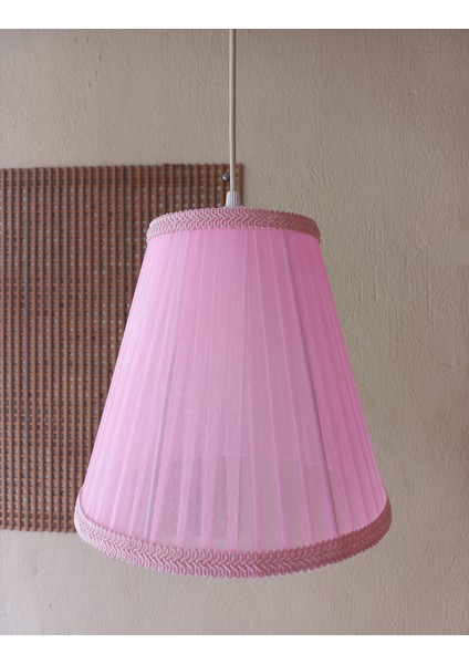 Pembe Organze Avize M-29 Yatak Odası Çocuk Odası Genç ve Bebek Odası Avize Aydınlatma Sarkıt