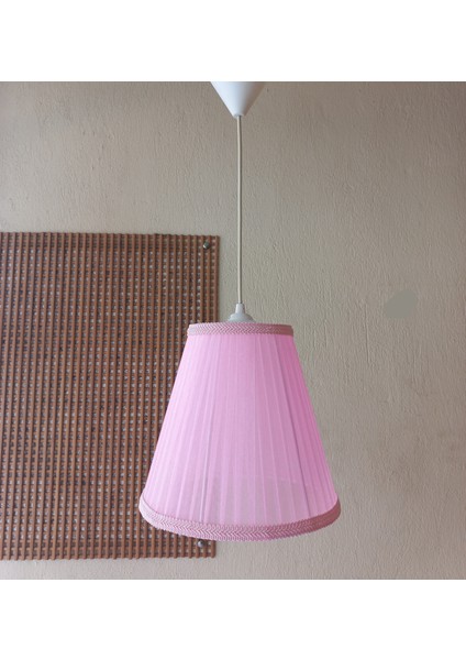 Pembe Organze Avize M-29 Yatak Odası Çocuk Odası Genç ve Bebek Odası Avize Aydınlatma Sarkıt modelleri