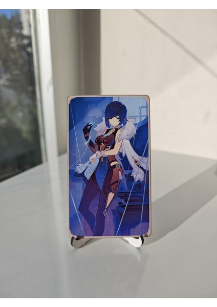 Genshin Yelan Metal Koleksiyon Kartı 2 (6,5 x 11,5 Cm) (1 Adet)