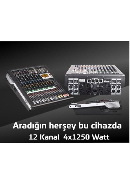 DPX-PRO12 4X1250 Watt 12 Kanal Power Mixer