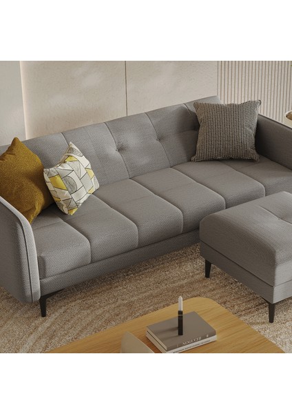 Romina 3'lü Yataklı Koltuk - Koyu Gri modelleri