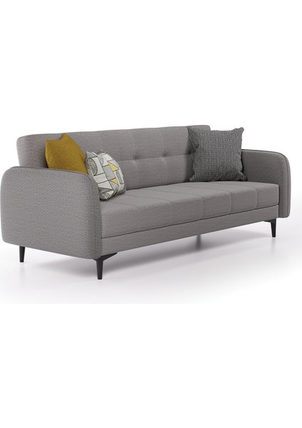 Romina 3'lü Yataklı Koltuk - Koyu Gri indirimleri