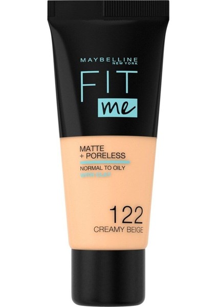 Fit Me Matte+Poreless Fondöten 122 Creamy Beige Mat fırsatları