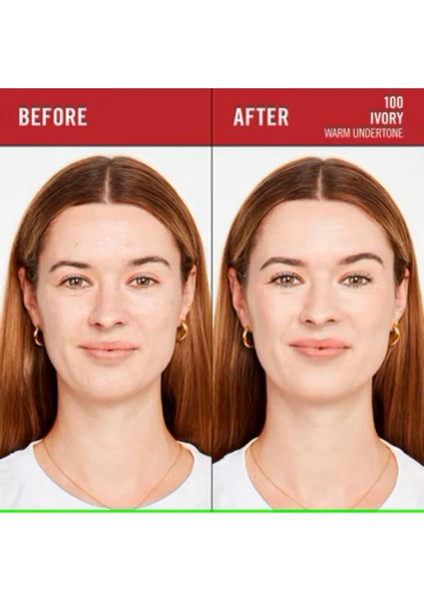 100 Ivory Fondöten - Doğal Görünüm, Rahatlatıcı Serum, SPF20, Orta ve Tam Kapatıcılık, Cilt Tonu Eşitleme, 30 ml indirimleri