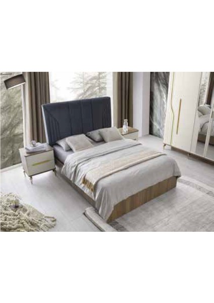 Aby Meşe - Ekru Hazal Yatak Odası Takımı indirimleri