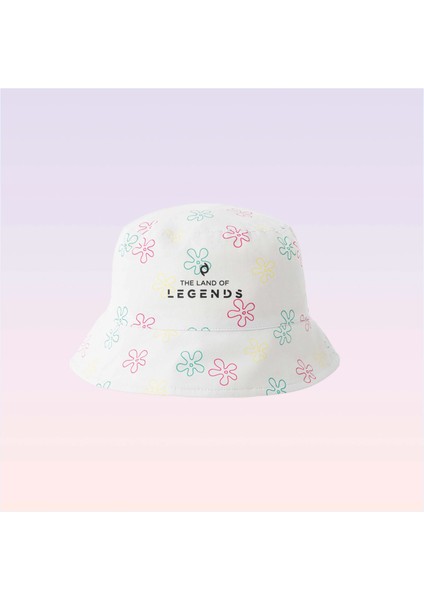 Nickelodeon Sünger Bob Kare Pantolon Desenli Beyaz Bucket Kız Çocuk Şapkası modelleri