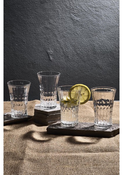 Arturo Long 4’lü Kristal Cam Bardak 280ML