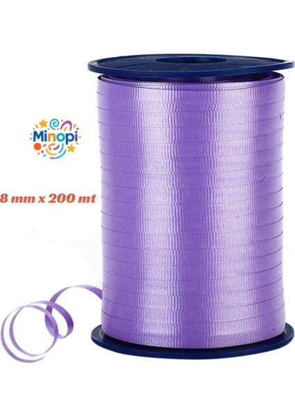 Mor Rafya Balon Ipi 8 mm x 200 mt Pastel Renk