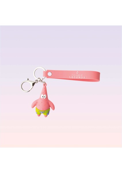 Nickelodeon Sünger Bob Kare Pantolon Patrick Yıldız Figürlü 3D Anahtarlık