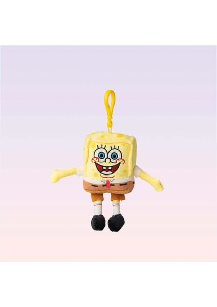 Nickelodeon Sünger Bob Kare Pantolon Figürlü Peluş Anahtarlık
