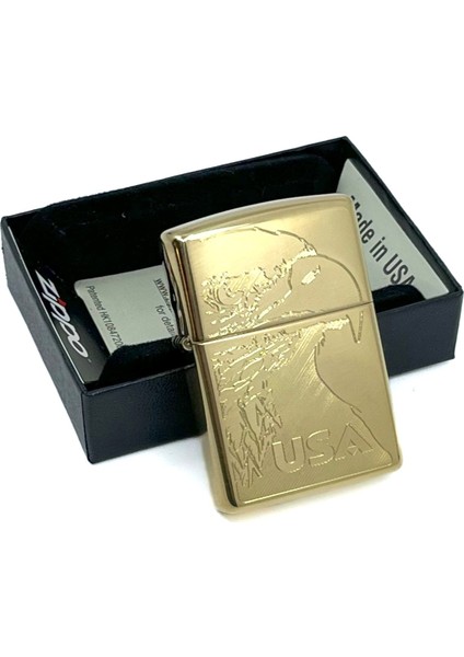 Amerikan Kartalı High Polish Brass Dizayn Çakmak fiyatları