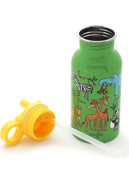 2'li 400ML Pipetli Paslanmaz Çelik Matara Jungle-Ocean fiyatları