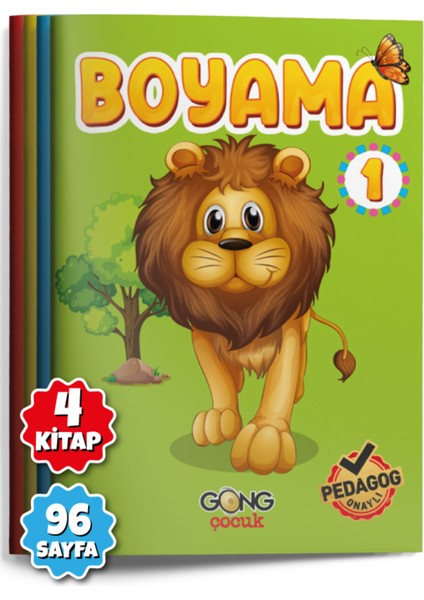 3-6 Yaş Dev Çocuk Boyama ve Yapıştırmalı (Sticker'lı) 16'lı Kitap Seti fiyatları
