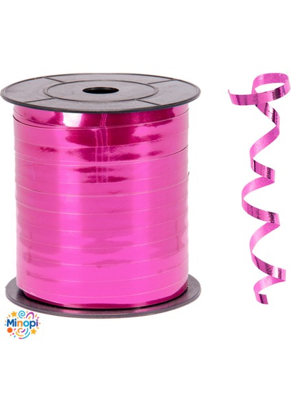 Fuşya Metalik Rafya Balon Ipi 8 mm x 200 mt Metalik Renk