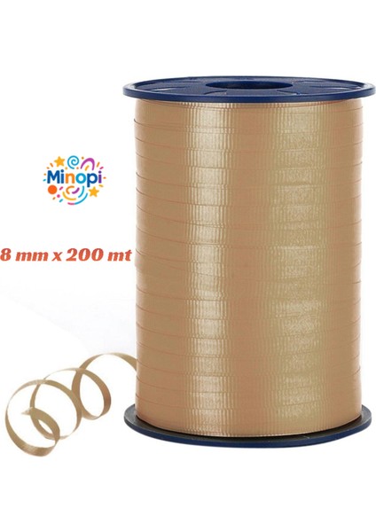 Altın Rafya Balon Ipi 8 mm x 200 mt Pastel Renk