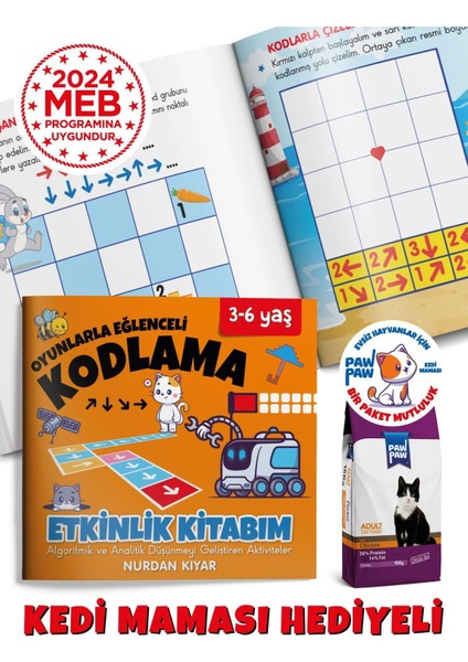 3-6 Yaş Oyunlarla Eğlenceli Kodlama Çocuk Etkinlik Kitabım - 3 Kitap fiyatları