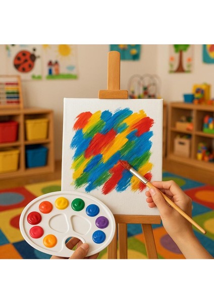 200 Adet Boyama Paleti Resim Paleti Ressam Paleti Plastk 9 Gözlü Boya Paleti fiyatları