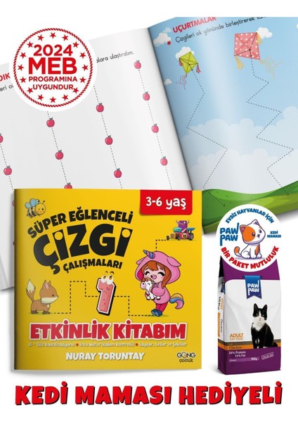 3-6 Yaş Süper Eğlenceli Çizgi Çalışmaları Çocuk Etkinlik Kitabım fiyatları