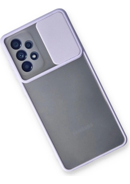 Newface Samsung Galaxy A53 5g Kılıf Palm Buzlu Kamera Sürgülü Silikon - Lila modelleri