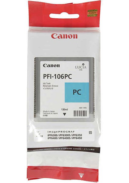 PFI-106PC Photo Cyan Kartuş 130ML