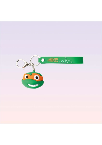 Nickelodeon Genç Mutant Ninja Kaplumbağalar Michelangelo Figürlü 3D Anahtarlık