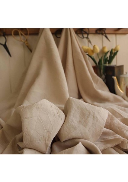 Ipek Kupra Kreş Kumaş Bej Renkte