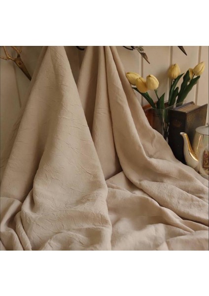 Ipek Kupra Kreş Kumaş Bej Renkte