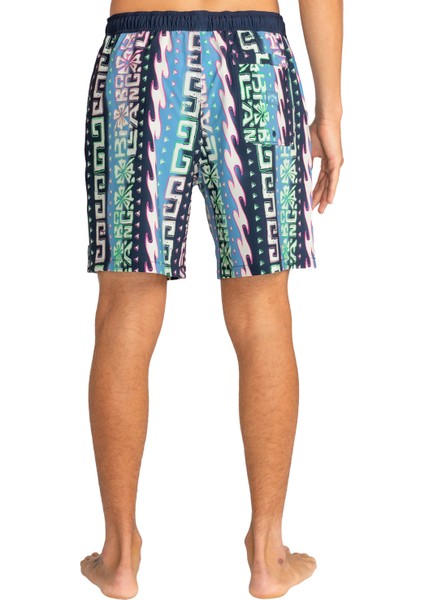 Wasted Times Lb Erkek Mavi Volley Short