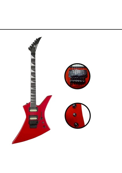 DG-34RD Kelly Kasa Floyde Rose 2x Zebra Humbucker Manyetik Elektro Gitar modelleri