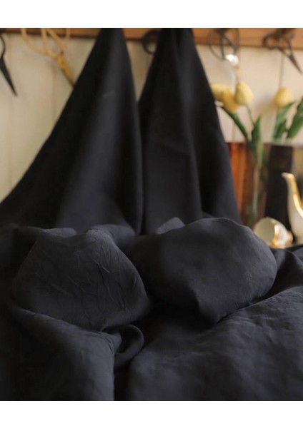 Ipek Kupra Kreş Kumaş Siyah Renkte