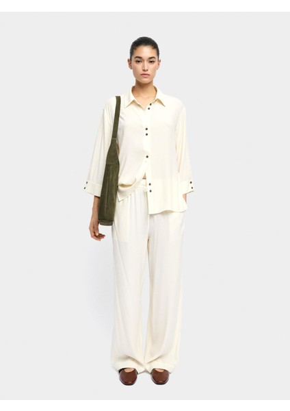 Çift Düğmeli Liyosel Gömlek indirimleri