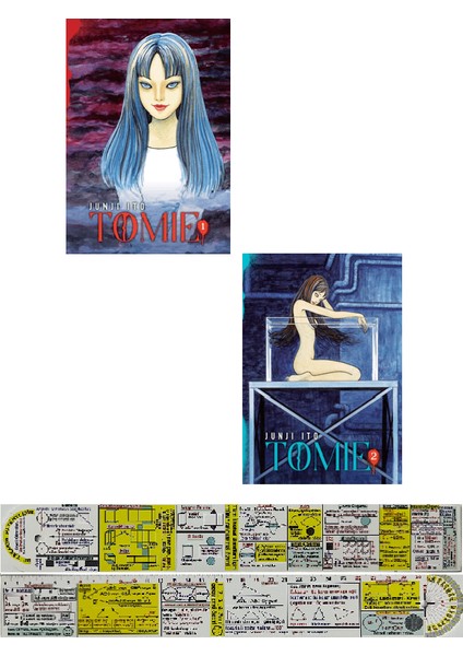 Tomie 1-2. Ciltler Manga Seti Junji Ito + Mat. Öğreten Cetvel