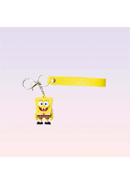 Nickelodeon Sünger Bob Kare Pantolon Figürlü 3D Anahtarlık