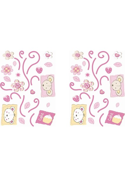 2 Adet Defter Sticker,laptop Sticker Çiçekli Ağaç Desenli Pvc 70X50X0,5CM fiyatları