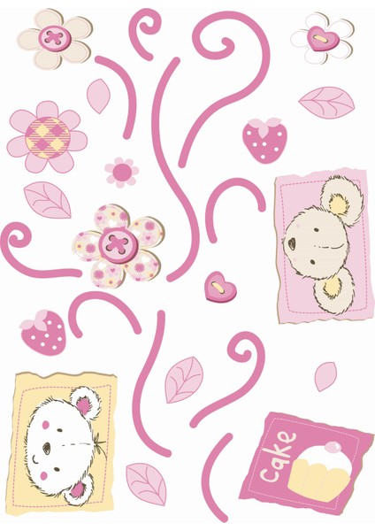 2 Adet Defter Sticker,laptop Sticker Çiçekli Ağaç Desenli Pvc 70X50X0,5CM fırsatları