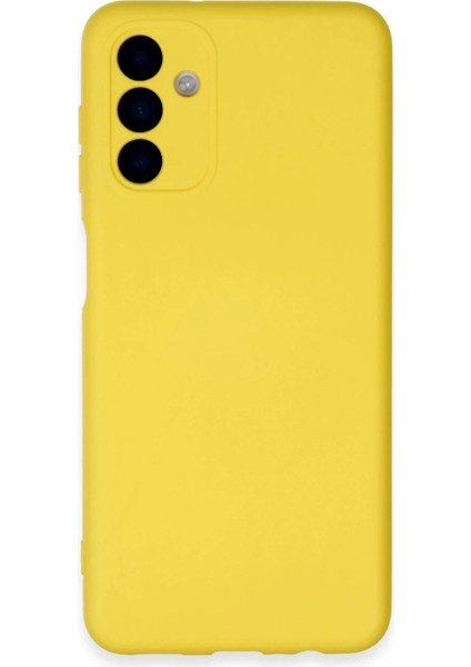 Newface Samsung Galaxy A24 4g Kılıf Nano Içi Kadife Silikon - Sarı