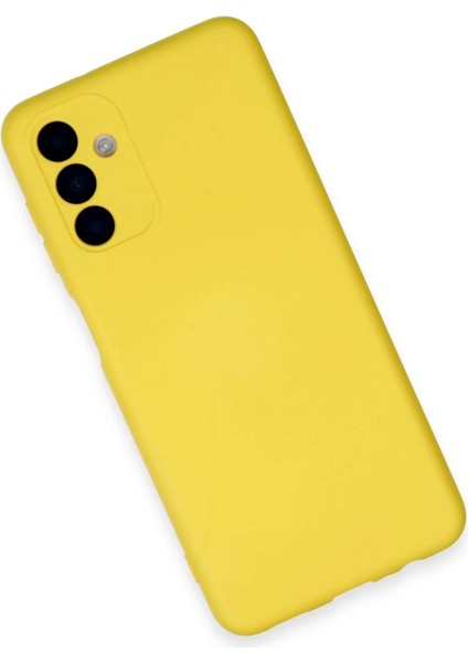 Newface Samsung Galaxy A24 4g Kılıf Nano Içi Kadife Silikon - Sarı modelleri