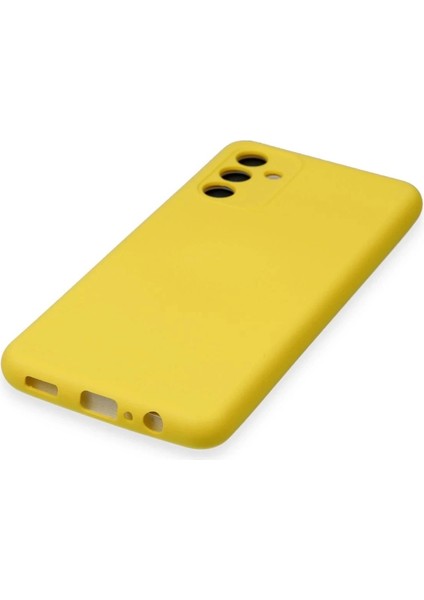 Newface Samsung Galaxy A24 4g Kılıf Nano Içi Kadife Silikon - Sarı indirimleri