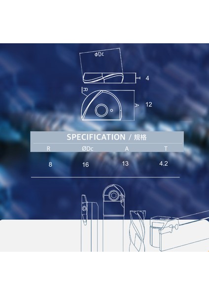 Gsc Küresel Dc 16 R 8 – Indekslenebilir Freze Ucu modelleri