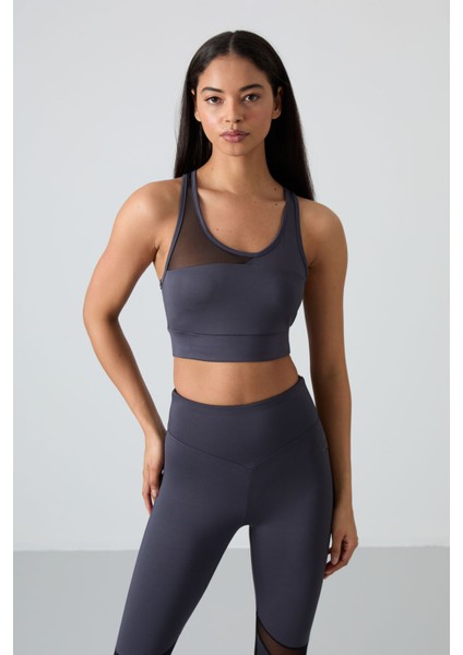 Antrasit Esnek Standart Fit Performans Kadın Tayt Takım - 95331 fiyatları