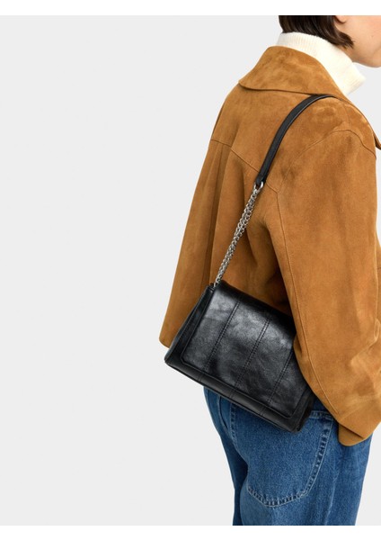 Kapaklı Dolgulu Omuz Çantası fiyatları