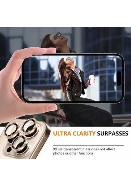 iPhone 16 Pro Max Safir Kamera Koruyucu Çöl Safir | 9h Temperli Cam, Metal Lens Ring, Ultra Hd, Çizilmez & Parlamaz indirimleri