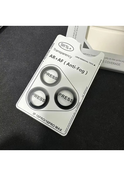 iPhone 16 Pro Max Safir Kamera Koruyucu Çöl Safir | 9h Temperli Cam, Metal Lens Ring, Ultra Hd, Çizilmez & Parlamaz