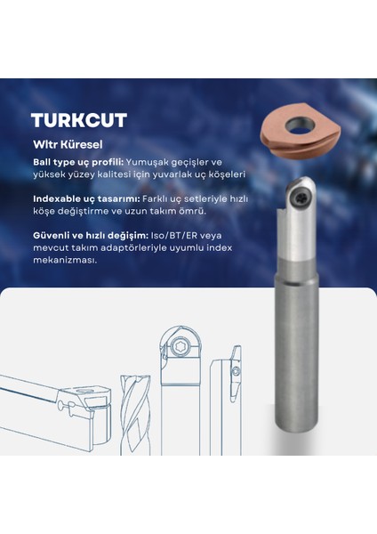 Wltr Küresel Dc 16 R 8 – Indekslenebilir Freze Ucu fiyatları