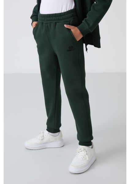 Çam Yeşil Pamuklu Kalın Içi Tüylü Yumuşak Dokulu Standart Fit Nakışlı Erkek Çocuk eşofman takım - 11256 fırsatları