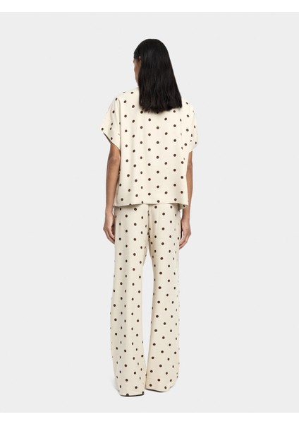 Beli Lastikli Puantiyeli Pantolon fırsatları