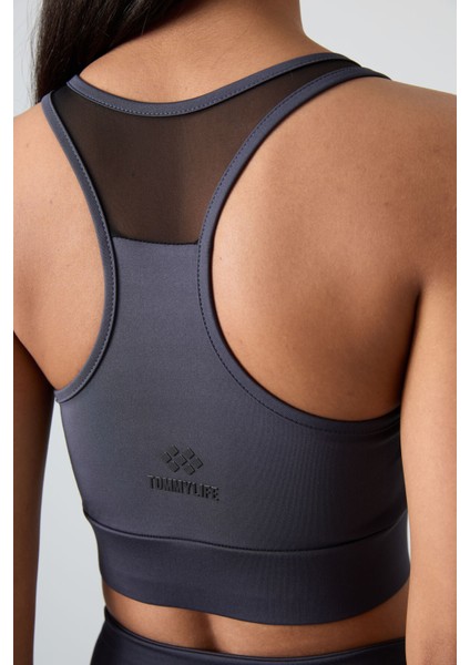 Antrasit Esnek Standart Fit Performans Kadın Tayt Takım - 95331 fırsatları