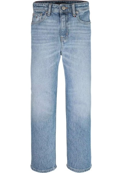 Erkek Çocuk Skater Kesim Jean Pantolon - Açık Mavi