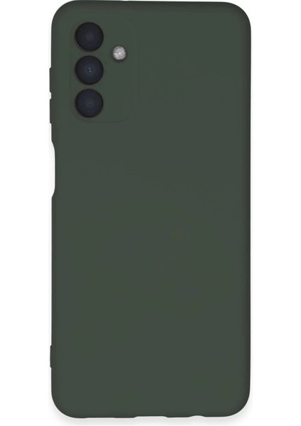 Newface Samsung Galaxy A24 4g Kılıf Nano Içi Kadife Silikon - Koyu Yeşil
